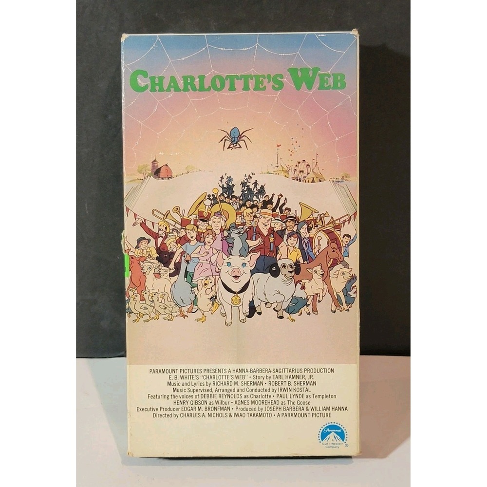 Charlotte's Web VHS Tape 1972 Classic Movie Paramount Tested‎ Works